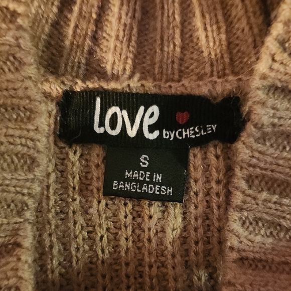 Stylish Off-the-Shoulder Tan Sweater - Picture 2 of 10